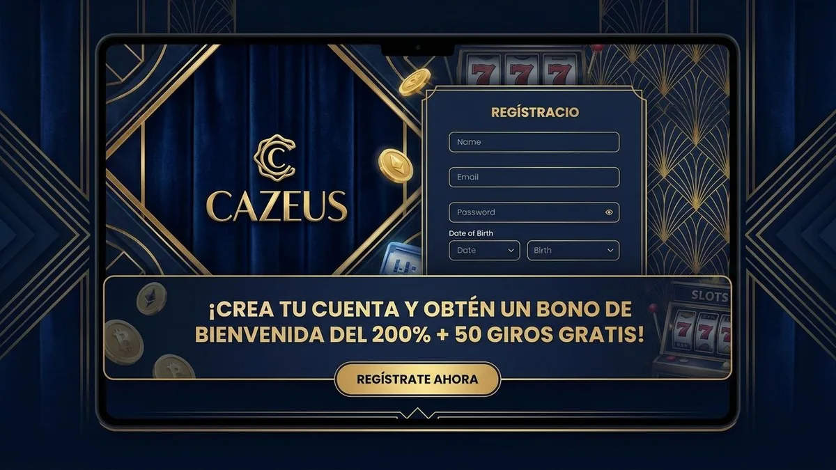 Registro con bono en Cazeus
